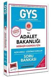 Yargı Yayınları - Yargı Yayınları GYS T.C. Adalet Bakanlığı Mübaşir Kadrosu İçin Açıklamalı Soru Bankası