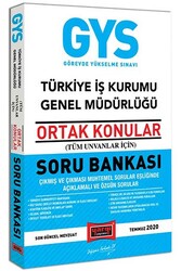 Yargı Yayınları - Yargı Yayınları GYS Türkiye İş Kurumu Genel Müdürlüğü Ortak Konular Soru Bankası