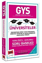 Yargı Yayınları - Yargı Yayınları GYS Üniversiteler Konu Özetli Açıklamalı Soru Bankası