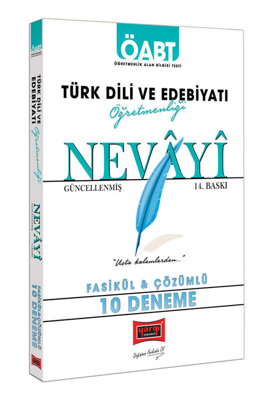 Yargı Yayınları ÖABT Nevayi Türk Dili ve Edebiyatı Öğretmenliği Fasikül & Çözümlü 10 Deneme