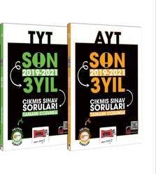 Yargı Yayınları - Yargı Yayınları TYT Son 3 Yıl ve AYT Son 3 Yıl (2019-2021) Tamamı Çözümlü Çıkmış Sorular Seti