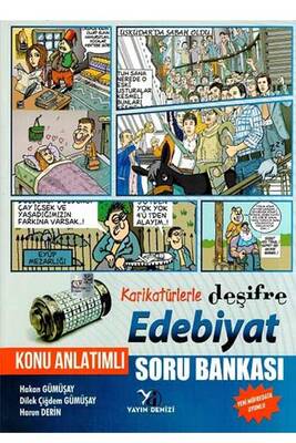 Yayın Denizi Yayınları Edebiyat Karikatürlerle Deşifre Konu Anlatımlı Soru Bankası - 1
