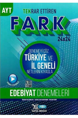 Yayın Denizi Yayınları AYT Edebiyat Fark 24x24 Tekrar Ettiren Denemeleri - 1