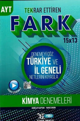 Yayın Denizi Yayınları AYT Kimya 15x13 Tekrar Ettiren Fark Denemeleri - 1