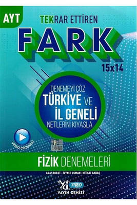 Yayın Denizi Yayınları AYT Fizik Fark Tekrar Ettiren 15 x 14 Denemesi - 1