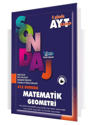 Yayın Denizi Yayınları AYT Matematik Geometri Pro 412 Soruda Sondaj Kamp - 1