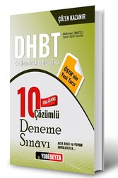 Yedibeyza Yayınları - Yedibeyza Yayınları 2018 DHBT Ön Lisans Çözümlü 10 Deneme Sınavı