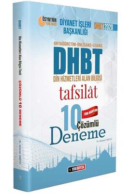 ​Yedibeyza Yayınları 2020 DHBT Tafsilat Serisi Tüm Adaylar İçin Çözümlü 10 Deneme - 1