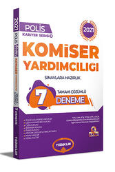 Yediiklim Yayınları - Yediiklim Yayınları 2021 Komiser Yardımcılığı Sınavlarına Hazırlık Tamamı Çözümlü 7 Deneme