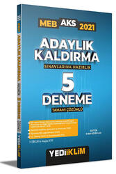 Yediiklim Yayınları - Yediiklim Yayınları 2021 MEB Adaylık Kaldırma (AKS) Sınavlarına Hazırlık Tamamı Çözümlü 5 Deneme