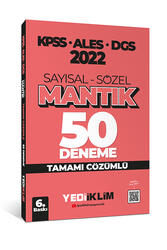 Yediiklim Yayınları - Yediiklim Yayınları 2022 KPSS ALES DGS Sayısal Sözel Mantık Tamamı Çözümlü 50 Deneme