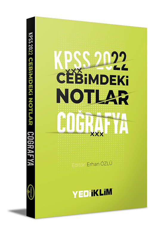 Yediiklim Yayınları 2022 KPSS Cebimdeki Notlar Coğrafya Kitapçığı