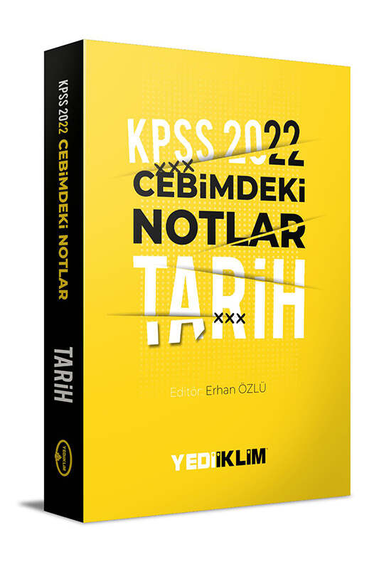 Yediiklim Yayınları 2022 KPSS Cebimdeki Notlar Tarih Kitapçığı