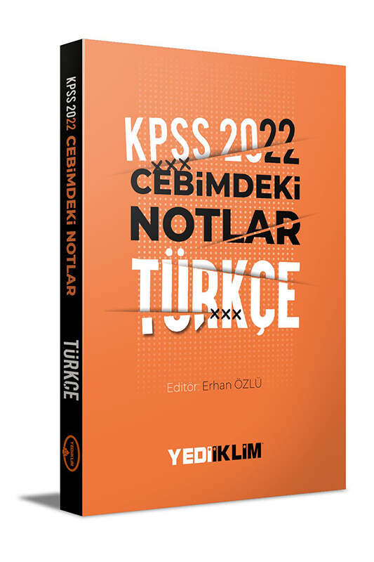 Yediiklim Yayınları 2022 KPSS Cebimdeki Notlar Türkçe Kitapçığı
