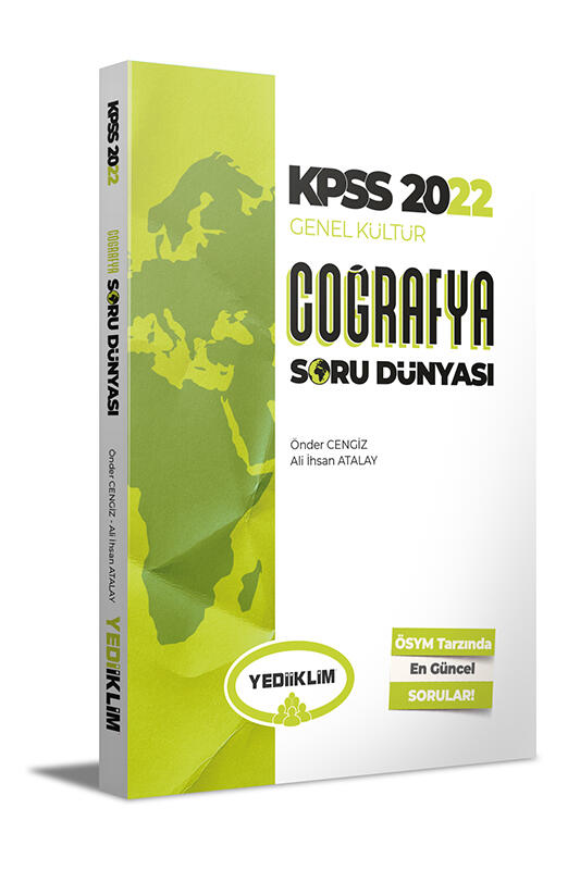 Yediiklim Yayınları 2022 KPSS Genel Kültür Coğrafya Soru Dünyası