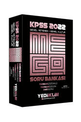 Yediiklim Yayınları - Yediiklim Yayınları 2022 KPSS Genel Yetenek Genel Kültür Mega Tamamı Çözümlü Soru Bankası