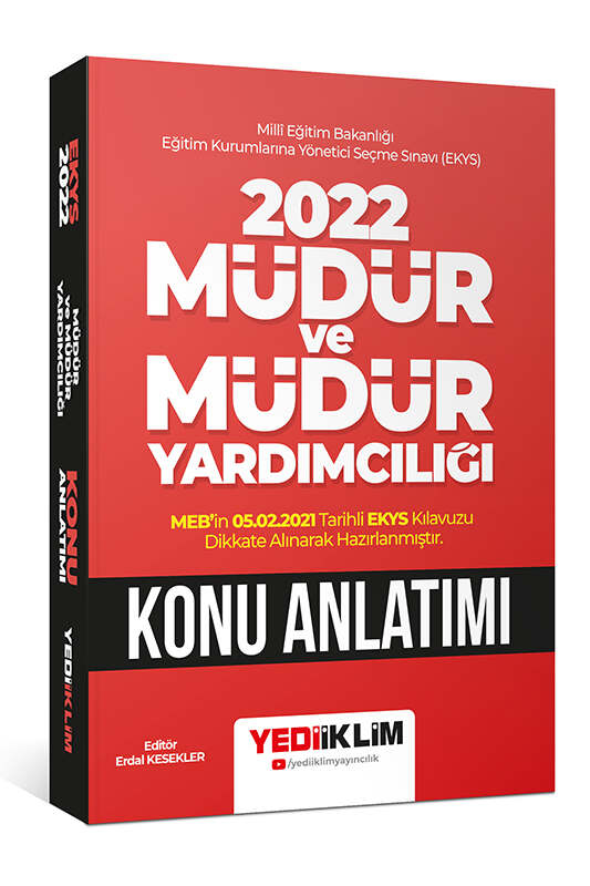 Yediiklim Yayınları 2022 MEB EKYS Müdür ve Müdür Yardımcılığı Konu Anlatımı