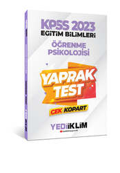 Yediiklim Yayınları - Yediiklim Yayınları 2023 KPSS Eğitim Bilimleri Öğrenme Psikolojisi Çek Kopart Yaprak Test
