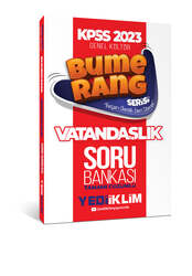 Yediiklim Yayınları - Yediiklim Yayınları 2023 KPSS Genel Kültür Bumerang Vatandaşlık Tamamı Çözümlü Soru Bankası