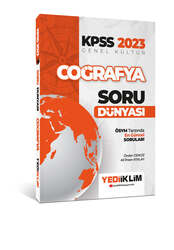 Yediiklim Yayınları - Yediiklim Yayınları 2023 KPSS Genel Kültür Coğrafya Soru Dünyası