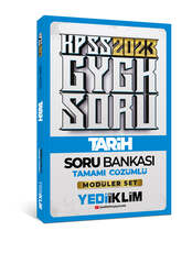 Yediiklim Yayınları - Yediiklim Yayınları 2023 KPSS Genel Kültür Tarih Tamamı Çözümlü Soru Bankası ( Modüler Set İçerisindeki)
