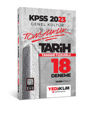 Yediiklim Yayınları - Yediiklim Yayınları 2023 KPSS Genel Kültür Tonyukuk Tarih Tamamı Çözümlü 18 Deneme