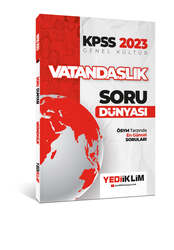 Yediiklim Yayınları - Yediiklim Yayınları 2023 KPSS Genel Kültür Vatandaşlık Soru Dünyası