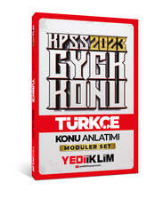 Yediiklim Yayınları - Yediiklim Yayınları 2023 KPSS Genel Yetenek Türkçe Konu Anlatımı (Modüler Set İçerisindeki)