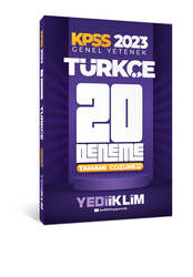 Yediiklim Yayınları - Yediiklim Yayınları 2023 KPSS Genel Yetenek Türkçe Tamamı Çözümlü 20 Deneme