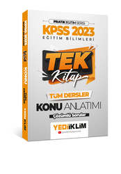 Yediiklim Yayınları - Yediiklim Yayınları 2023 KPSS Pratik Eğitim Serisi Eğitim Bilimleri Tek Kitap Konu Anlatımı