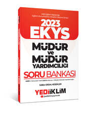Yediiklim Yayınları - Yediiklim Yayınları 2023 MEB EKYS Müdür ve Müdür Yardımcılığı Soru Bankası
