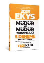 Yediiklim Yayınları - Yediiklim Yayınları 2023 MEB EKYS Müdür ve Müdür Yardımcılığı Tamamı Çözümlü 5 Deneme