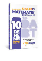 Yediiklim Yayınları - Yediiklim Yayınları 2023 ÖABT İlköğretim Matematik Öğretmenliği Tamamı Çözümlü 10 Deneme