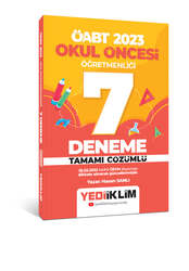 Yediiklim Yayınları - Yediiklim Yayınları 2023 ÖABT Okul Öncesi Öğretmenliği Tamamı Çözümlü 7 Deneme