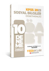 Yediiklim Yayınları - Yediiklim Yayınları 2023 ÖABT Sosyal Bilgiler Öğretmenliği Tamamı Çözümlü 10 Deneme