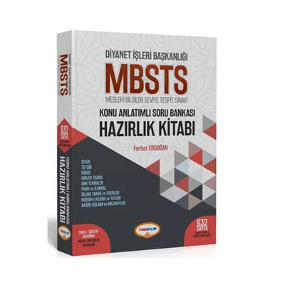 Yediiklim Yayınları Diyanet İşleri Başkanlığı MBSTS Konu Anlatımlı Soru Bankası Hazırlık Kitabı - 1