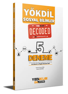 Yediiklim Yayınları YÖKDİL Sosyal Bilimler Decoded 5 Deneme - 1