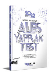 Yediiklim Yayınları - Yediiklim Yayınları 2022 Ales Sözel Yetenek Çek Kopart Yaprak Test