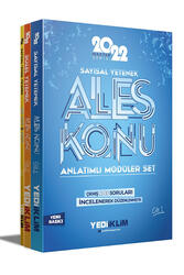 Yediiklim Yayınları - Yediiklim Yayınları 2022 Master Serisi Ales Konu Anlatımlı Modüler Set 3 Cilt