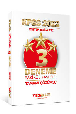 Yediiklim Yayınları 2022 KPSS Eğitim Bilimleri Tamamı Çözümlü Fasikül 3 Yıldız Deneme - 1
