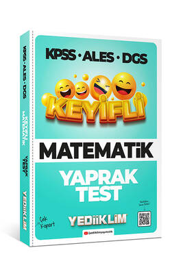 Yediiklim Yayınları KPSS ALES DGS Keyifli Matematik Tamamı Çözümlü Çek Kopart Yaprak Test - 1
