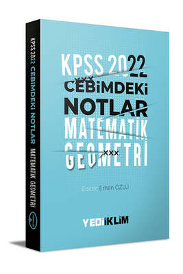 Yediiklim Yayınları 2022 KPSS Cebimdeki Notlar Matematik-Geometri Kitapçığı - 1