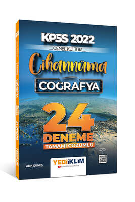 Yediiklim Yayınları 2022 KPSS Cihannüma Genel Kültür Coğrafya Tamamı Çözümlü 24 Deneme - 1