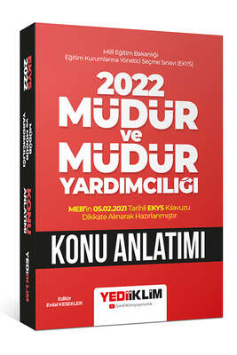 Yediiklim Yayınları 2022 MEB EKYS Müdür ve Müdür Yardımcılığı Konu Anlatımı - 1