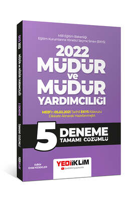 Yediiklim Yayınları 2022 MEB EKYS Müdür ve Müdür Yardımcılığı Tamamı Çözümlü 5 Deneme - 1