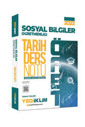 Yediiklim Yayınları - Yediiklim Yayınları 2022 ÖABT Sosyal Bilgiler Öğretmenliği Tarih Ders Notu