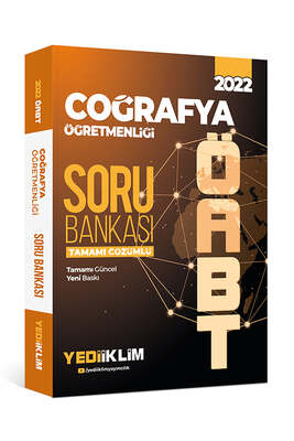 Yediiklim Yayınları 2022 ÖABT Coğrafya Öğretmenliği Tamamı Çözümlü Soru Bankası - 1
