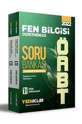 Yediiklim Yayınları - Yediiklim Yayınları 2022 ÖABT Fen Bilgisi Öğretmenliği Tamamı Çözümlü Soru Bankası 2 Cilt