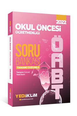 Yediiklim Yayınları 2022 ÖABT Okul Öncesi Öğretmenliği Tamamı Çözümlü Soru Bankası - 1