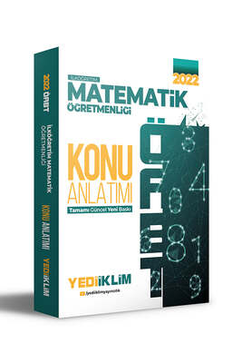 Yediiklim Yayınları 2022 ÖABT İlköğretim Matematik Öğretmenliği Konu Anlatımı - 1